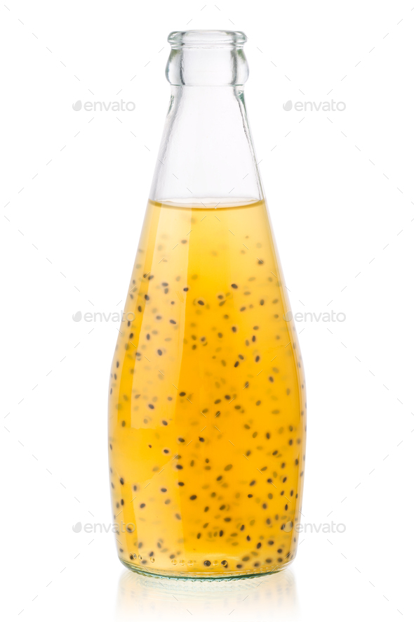 Tropical basil seed drink bottle, paths Stock Photo by maxsol7 PhotoDune
